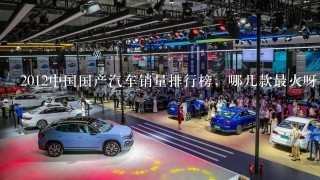 2012中国国产汽车销量排行榜，哪几款最火呀
