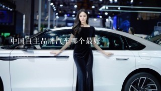 中国自主品牌汽车哪个最好
