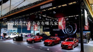 中国民营汽车企业有哪几家？