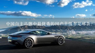 中国自主品牌中最优秀的国产Ｂ级车是哪款？