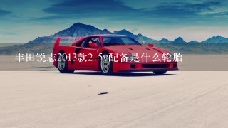 丰田锐志2013款2.5v配备是什么轮胎