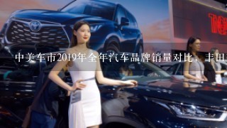 中美车市2019年全年汽车品牌销量对比，丰田美国排第2