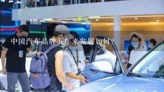 中国汽车品牌5年来发展如何？