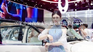 ——09年中国汽车太阳膜名列前十大品牌