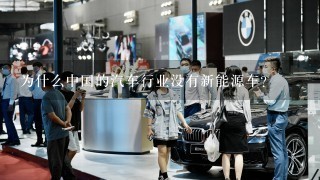 为什么中国的汽车行业没有新能源车